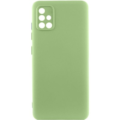Чохол TPU GETMAN Liquid Silk Full Camera для Samsung Galaxy A51 Зелений / Pistachio Чохол TPU GETMAN Liquid Silk Full Camera для Samsung Galaxy A51 Зелений / Pistachio