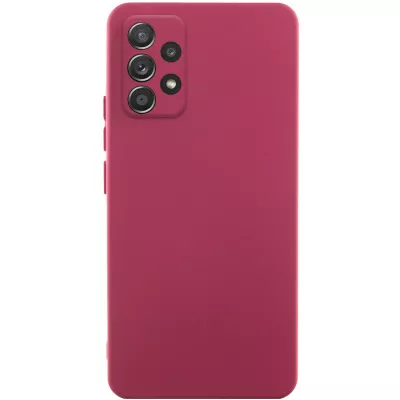 Чохол TPU GETMAN Liquid Silk Full Camera для Samsung Galaxy A52 4G / A52 5G / A52s Бордовий / Marsala