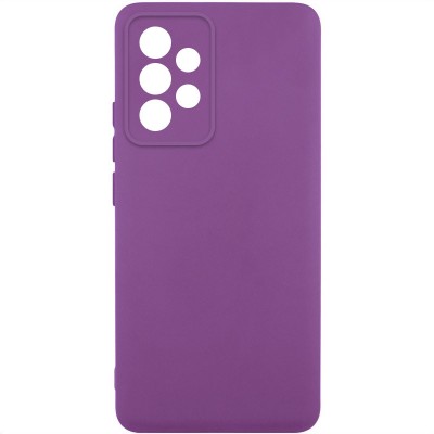 Чохол TPU GETMAN Liquid Silk Full Camera для Samsung Galaxy A52 4G / A52 5G / A52s Фіолетовий / Grape