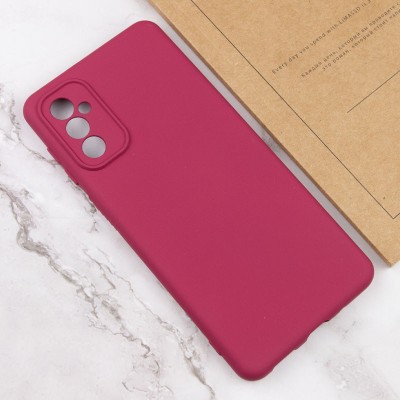 Чохол TPU GETMAN Liquid Silk Full Camera для Samsung Galaxy A55 Бордовий / Marsala
