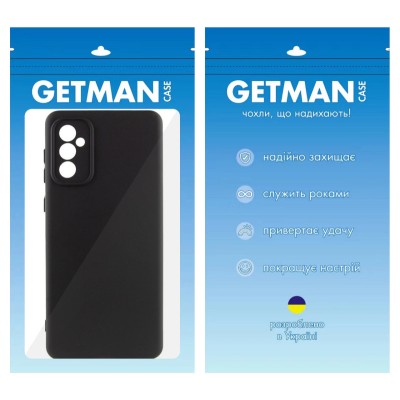 Чохол TPU GETMAN Liquid Silk Full Camera для Samsung Galaxy A55 Чорний / Black