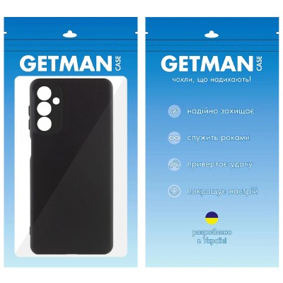 Чохол TPU GETMAN Liquid Silk Full Camera для Samsung Galaxy M23 5G Чорний / Black