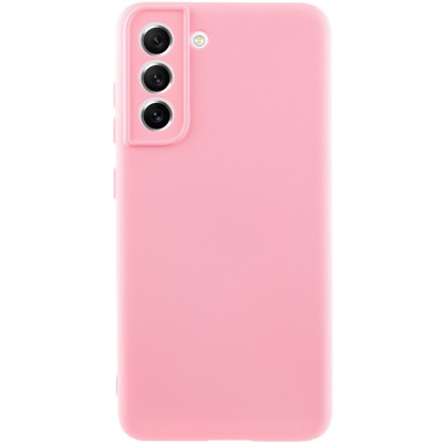 Чохол TPU GETMAN Liquid Silk Full Camera для Samsung Galaxy S21 FE Рожевий / Pink