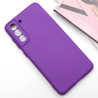 Чохол TPU GETMAN Liquid Silk Full Camera для Samsung Galaxy S21 FE Фіолетовий / Purple