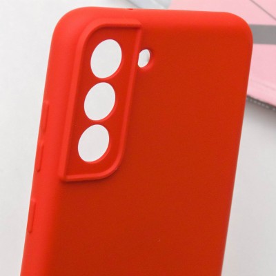 Чохол TPU GETMAN Liquid Silk Full Camera для Samsung Galaxy S21 FE Червоний / Red