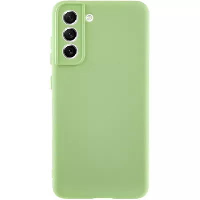 Чохол TPU GETMAN Liquid Silk Full Camera для Samsung Galaxy S21 Зелений / Pistachio