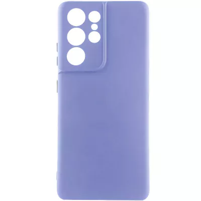 Чохол TPU GETMAN Liquid Silk Full Camera для Samsung Galaxy S22 Ultra Бузковий / Dasheen