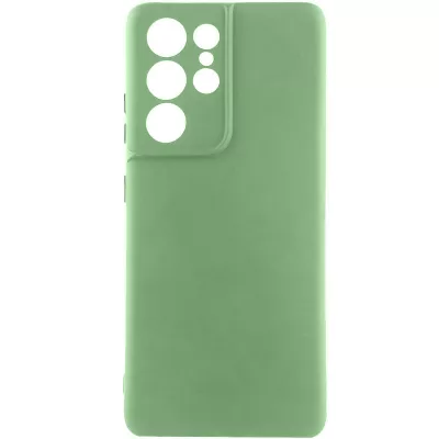 Чохол TPU GETMAN Liquid Silk Full Camera для Samsung Galaxy S22 Ultra Зелений / Pistachio