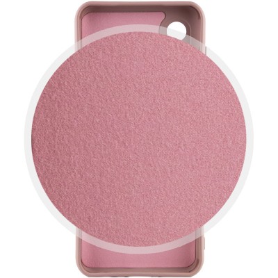 Чохол TPU GETMAN Liquid Silk Full Camera для Samsung Galaxy S22 Ultra Рожевий / Pink Sand