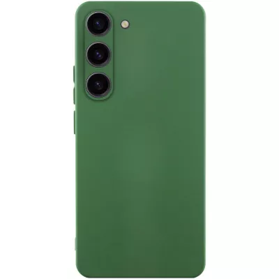 Чохол TPU GETMAN Liquid Silk Full Camera для Samsung Galaxy S23 Зелений / Dark green