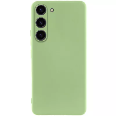 Чохол TPU GETMAN Liquid Silk Full Camera для Samsung Galaxy S23 Зелений / Pistachio
