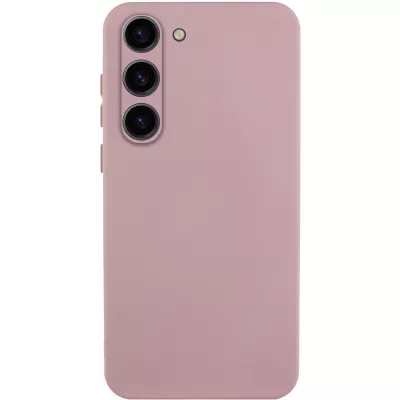 Чохол TPU GETMAN Liquid Silk Full Camera для Samsung Galaxy S23 Рожевий / Pink Sand
