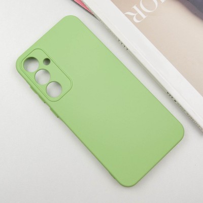 Чохол TPU GETMAN Liquid Silk Full Camera для Samsung Galaxy S24 FE Зелений / Pistachio