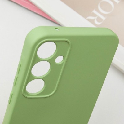 Чохол TPU GETMAN Liquid Silk Full Camera для Samsung Galaxy S24 FE Зелений / Pistachio