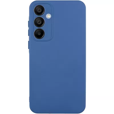 Чохол TPU GETMAN Liquid Silk Full Camera для Samsung Galaxy S24 FE Синій / Navy Blue