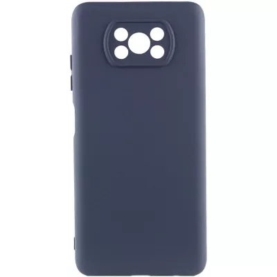 Чохол TPU GETMAN Liquid Silk Full Camera для Xiaomi Poco X3 NFC / Poco X3 Pro Синій / Midnight Blue