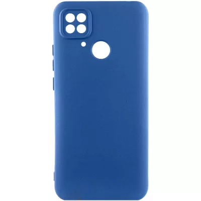 Чохол TPU GETMAN Liquid Silk Full Camera для Xiaomi Redmi 10C Синій / Navy Blue