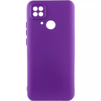 Чохол TPU GETMAN Liquid Silk Full Camera для Xiaomi Redmi 10C Фіолетовий / Purple