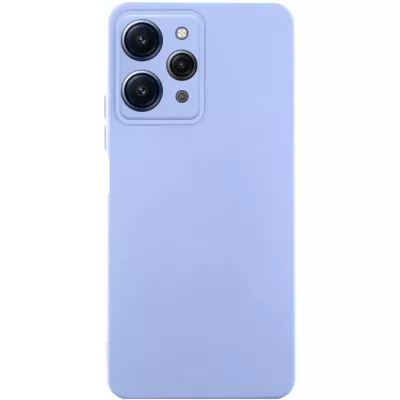 Чохол TPU GETMAN Liquid Silk Full Camera для Xiaomi Redmi 12 Бузковий / Light purple