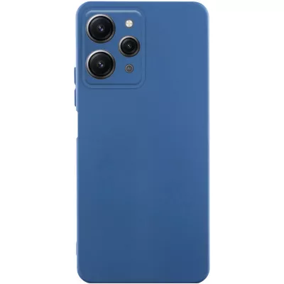 Чохол TPU GETMAN Liquid Silk Full Camera для Xiaomi Redmi 12 Синій / Navy Blue
