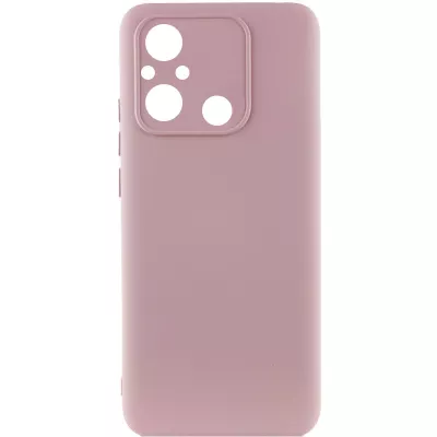 Чохол TPU GETMAN Liquid Silk Full Camera для Xiaomi Redmi 12C Рожевий / Pink Sand
