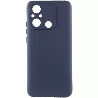 Чохол TPU GETMAN Liquid Silk Full Camera для Xiaomi Redmi 12C Синій / Midnight Blue