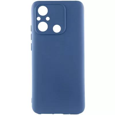 Чохол TPU GETMAN Liquid Silk Full Camera для Xiaomi Redmi 12C Синій / Navy Blue
