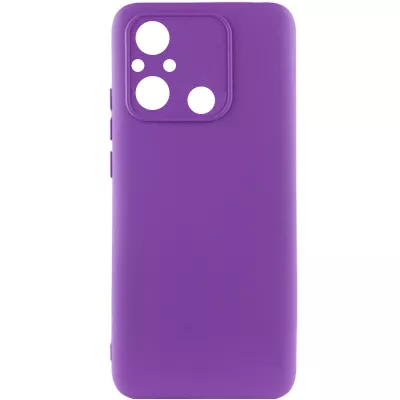 Чохол TPU GETMAN Liquid Silk Full Camera для Xiaomi Redmi 12C Фіолетовий / Purple