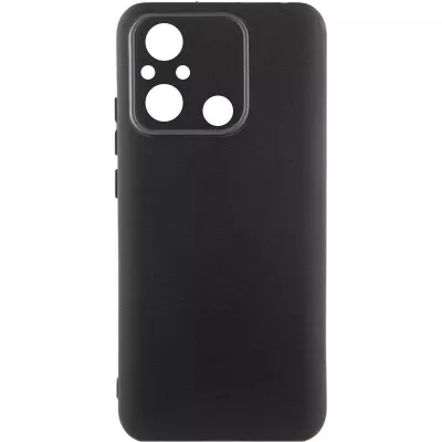 Чохол TPU GETMAN Liquid Silk Full Camera для Xiaomi Redmi 12C Чорний / Black
