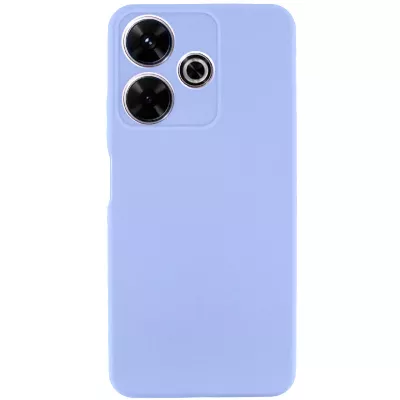 Чохол TPU GETMAN Liquid Silk Full Camera для Xiaomi Redmi 13 4G / Poco M6 4G Бузковий / Light purple