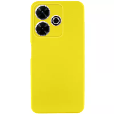 Чохол TPU GETMAN Liquid Silk Full Camera для Xiaomi Redmi 13 4G / Poco M6 4G Жовтий / Flash