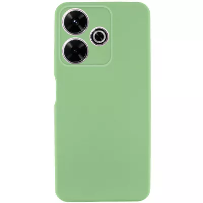 Чохол TPU GETMAN Liquid Silk Full Camera для Xiaomi Redmi 13 4G / Poco M6 4G Зелений / Pistachio