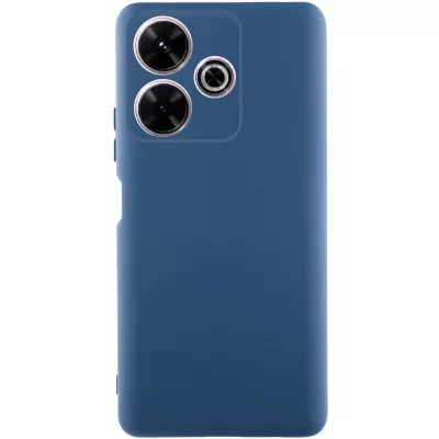 Чохол TPU GETMAN Liquid Silk Full Camera для Xiaomi Redmi 13 4G / Poco M6 4G Синій / Navy Blue
