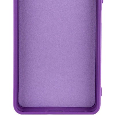 Чохол TPU GETMAN Liquid Silk Full Camera для Xiaomi Redmi 13 4G / Poco M6 4G Фіолетовий / Purple