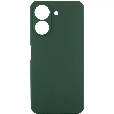 Чохол TPU GETMAN Liquid Silk Full Camera для Xiaomi Redmi 13C / Poco C65 Зелений / Dark green