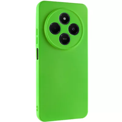 Чохол TPU GETMAN Liquid Silk Full Camera для Xiaomi Redmi 14C / Poco C75 Салатовий / Neon Green