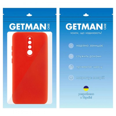 Чохол TPU GETMAN Liquid Silk Full Camera для Xiaomi Redmi 8 Червоний / Red