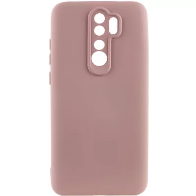 Чохол TPU GETMAN Liquid Silk Full Camera для Xiaomi Redmi 9 Рожевий / Pink Sand