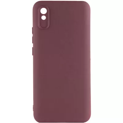 Чохол TPU GETMAN Liquid Silk Full Camera для Xiaomi Redmi 9A Бордовий / Marsala