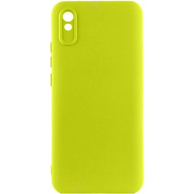 Чохол TPU GETMAN Liquid Silk Full Camera для Xiaomi Redmi 9A Жовтий / Flash