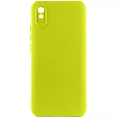 Чохол TPU GETMAN Liquid Silk Full Camera для Xiaomi Redmi 9A Жовтий / Flash