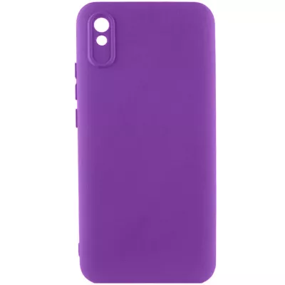 Чохол TPU GETMAN Liquid Silk Full Camera для Xiaomi Redmi 9A Фіолетовий / Purple