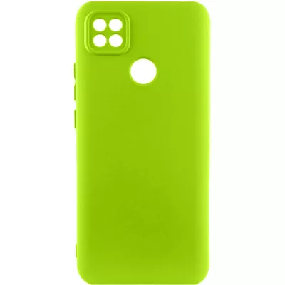Чохол TPU GETMAN Liquid Silk Full Camera для Xiaomi Redmi 9C Салатовий / Neon Green