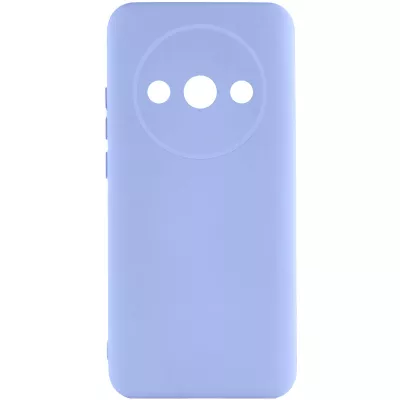 Чохол TPU GETMAN Liquid Silk Full Camera для Xiaomi Redmi A3 Бузковий / Light purple