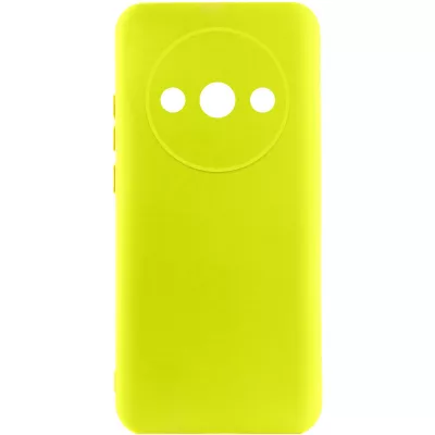 Чохол TPU GETMAN Liquid Silk Full Camera для Xiaomi Redmi A3 Жовтий / Flash