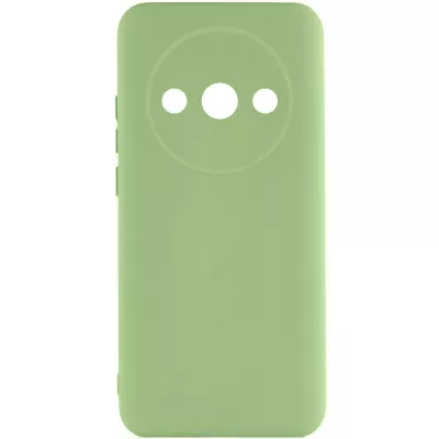 Чохол TPU GETMAN Liquid Silk Full Camera для Xiaomi Redmi A3 Зелений / Pistachio