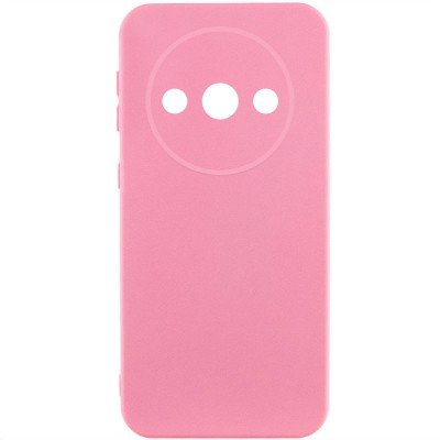 Чохол TPU GETMAN Liquid Silk Full Camera для Xiaomi Redmi A3 Рожевий / Pink