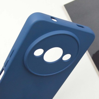 Чохол TPU GETMAN Liquid Silk Full Camera для Xiaomi Redmi A3 Синій / Navy Blue