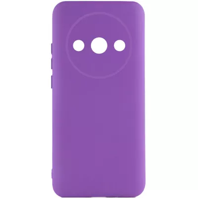 Чохол TPU GETMAN Liquid Silk Full Camera для Xiaomi Redmi A3 Фіолетовий / Purple