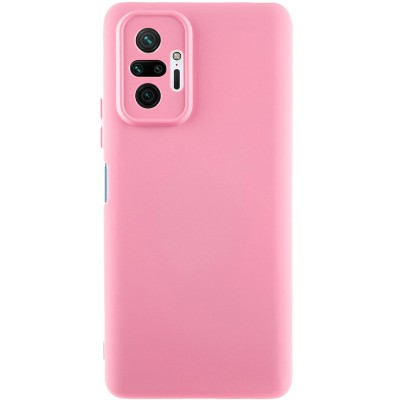 Чохол TPU GETMAN Liquid Silk Full Camera для Xiaomi Redmi Note 10 Pro / 10 Pro Max Рожевий / Pink Чохол TPU GETMAN Liquid Silk Full Camera для Xiaomi Redmi Note 10 Pro / 10 Pro Max Рожевий / Pink